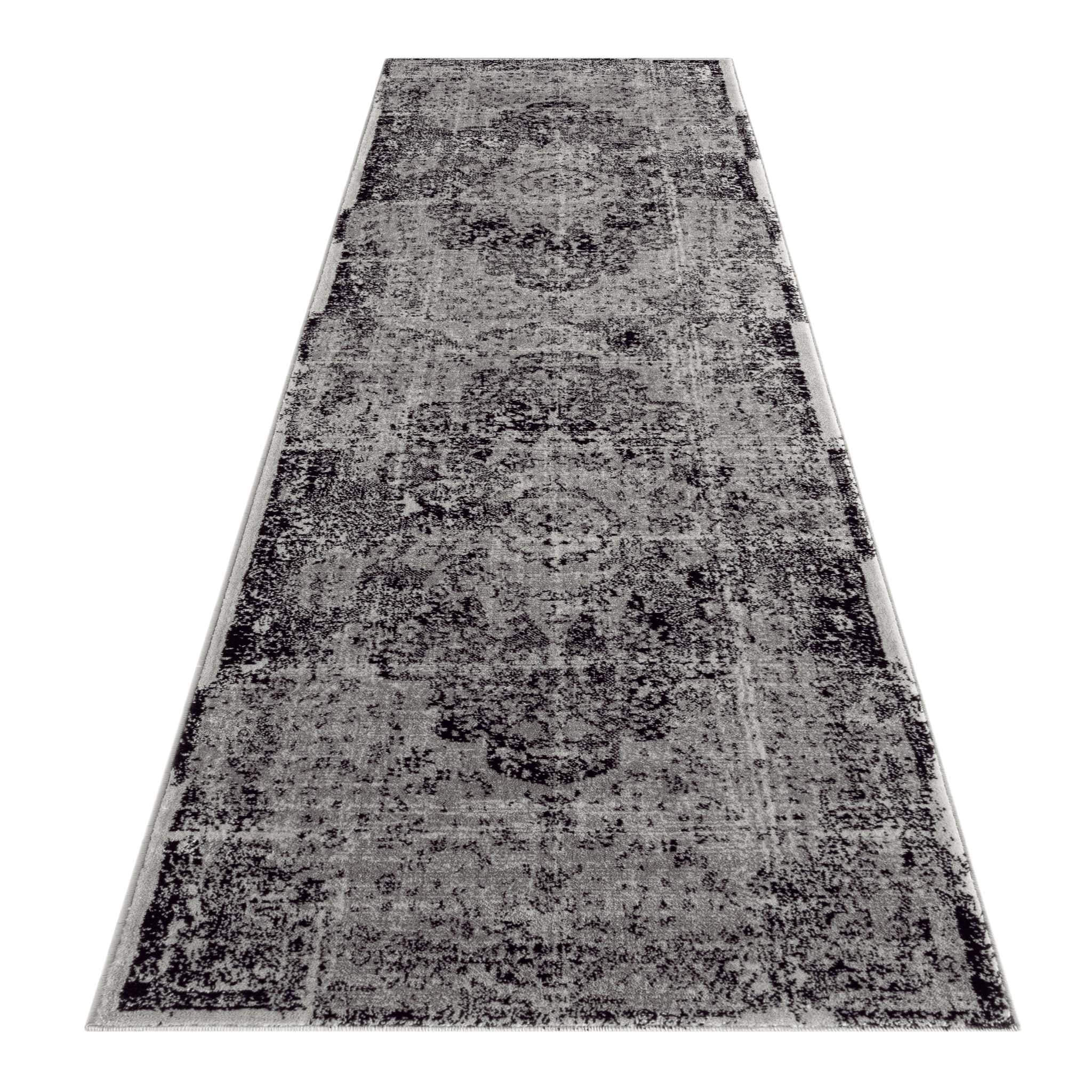 Timeless Turkish Tapestry 1220 Grey Hallway Runner