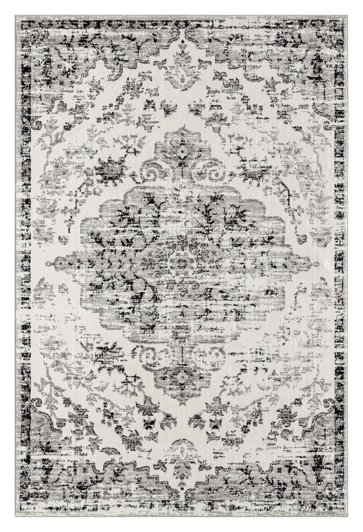 Timeless Turkish Tapestry 2044 Lt Grey-This modern, smooth-texture and budget-friendly collection is made up of distressed-look patterns with chromatic colours, and includes some classic designs as well. This highly versatile range is also suitable for sp