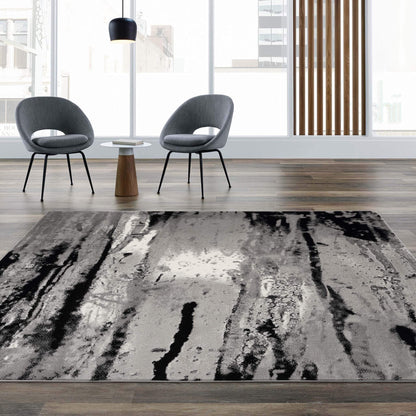 Timeless Turkish Tapestry 3444 Grey-This modern, smooth-texture and budget-friendly collection is made up of distressed-look patterns with chromatic colours, and includes some classic designs as well. This highly versatile range is also suitable for space