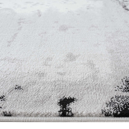 Timeless Turkish Tapestry 3444 Grey-This modern, smooth-texture and budget-friendly collection is made up of distressed-look patterns with chromatic colours, and includes some classic designs as well. This highly versatile range is also suitable for space