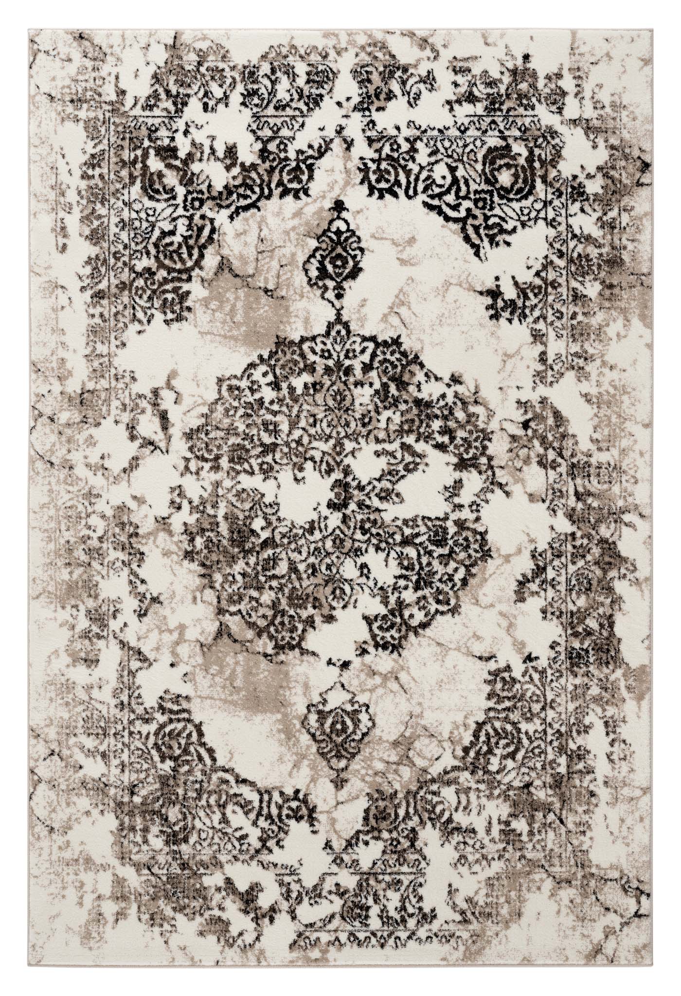 Timeless Turkish Tapestry 3446 Brown-This modern, smooth-texture and budget-friendly collection is made up of distressed-look patterns with chromatic colours, and includes some classic designs as well. This highly versatile range is also suitable for spac