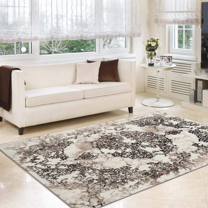 Timeless Turkish Tapestry 3446 Brown-This modern, smooth-texture and budget-friendly collection is made up of distressed-look patterns with chromatic colours, and includes some classic designs as well. This highly versatile range is also suitable for spac