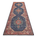 Vintage Turkish 24 Navy Hallway Runner