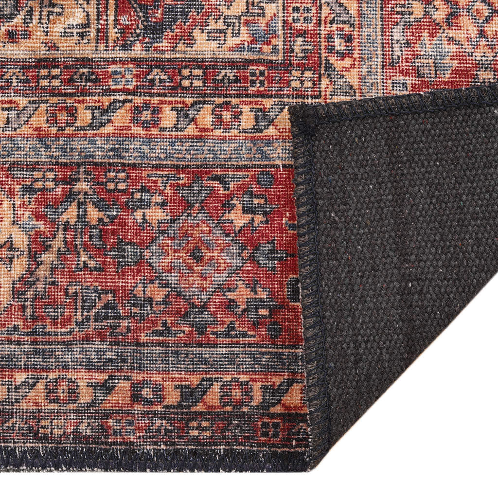 Vintage Turkish 24 Navy Hallway Runner