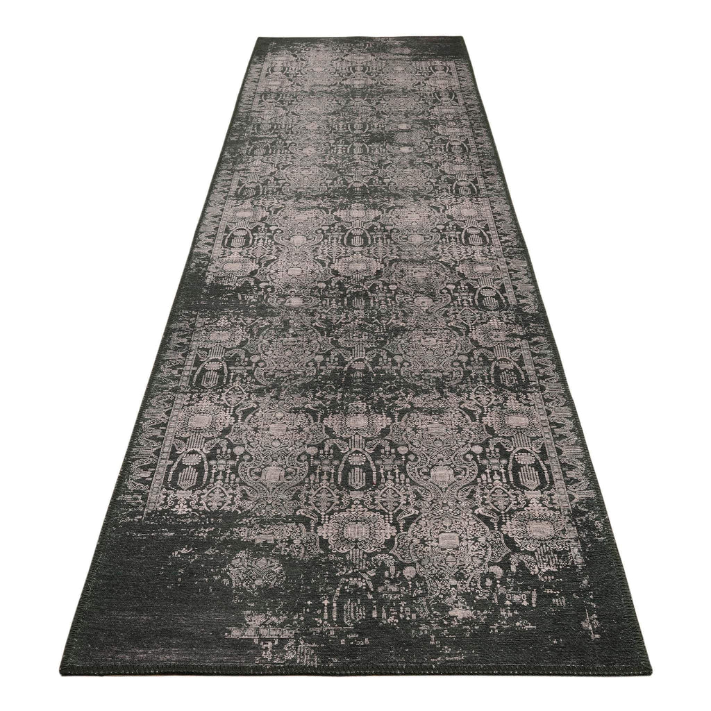 Vintage Turkish 32 Green Hallway Runner
