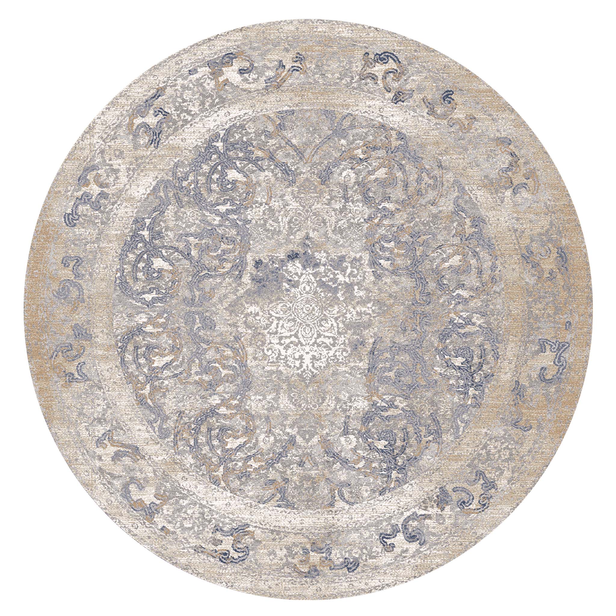 Vogue Istanbul 463 Grey Round – Bazaar G Rugs N Gifts