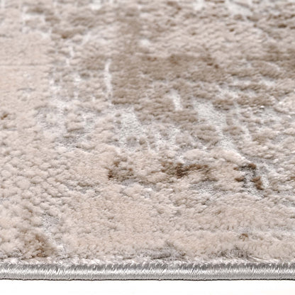 Vogue Istanbul 710 Lt Grey-This ultra-modern collection consists of highly popular designs and colours sculpted into a textured pile made from heat-set polyester and polypropylene. The pastel tones and indistinct patterns used in these rugs make them suit