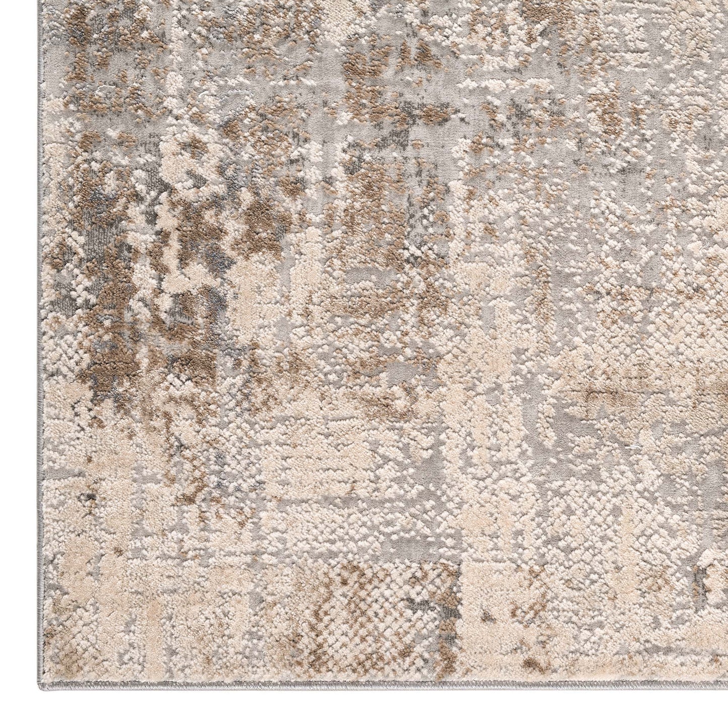 Vogue Istanbul 710 Lt Grey-This ultra-modern collection consists of highly popular designs and colours sculpted into a textured pile made from heat-set polyester and polypropylene. The pastel tones and indistinct patterns used in these rugs make them suit