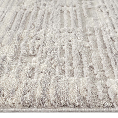 Soft Neutral 3633 Lt Grey Rectangle Rug   