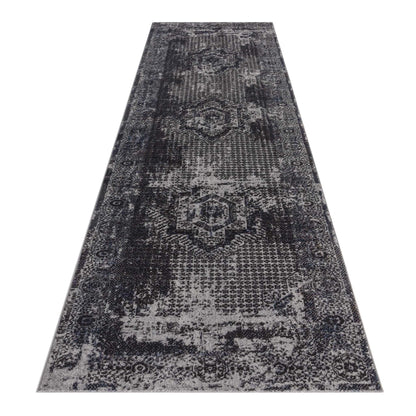 Anatolian Essence 135 Dk Grey Hallway Runner Hallway Runner   