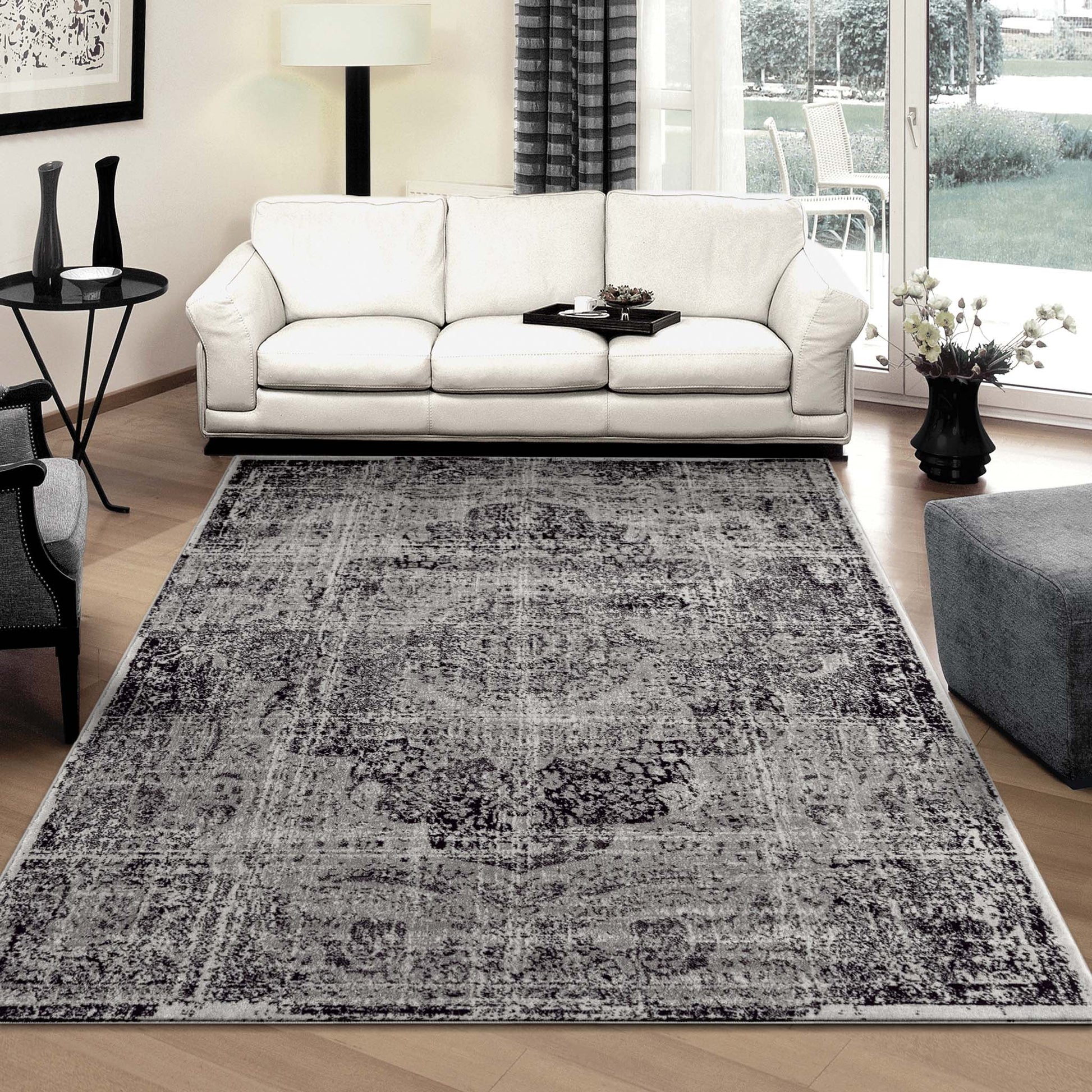 Timeless Turkish Tapestry 1220 Grey Rectangle Rug   