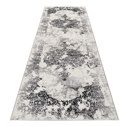 Timeless Turkish Tapestry 3446 Grey Hallway Runner Hallway Runner   