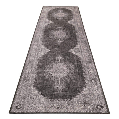 Vintage Turkish 24 Grey Hallway Runner Hallway Runner   