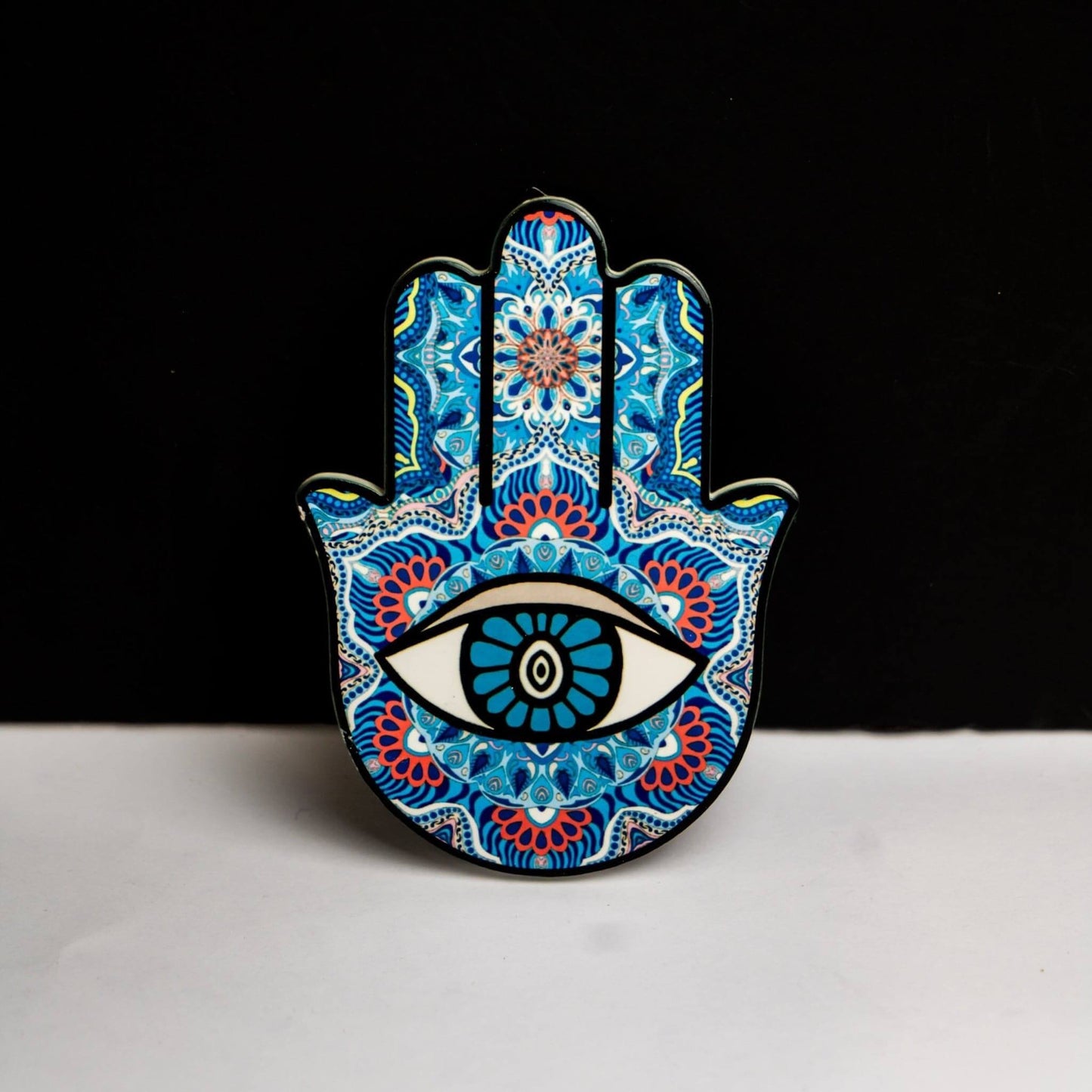 Hamsa Hand Coaster - Aqua    