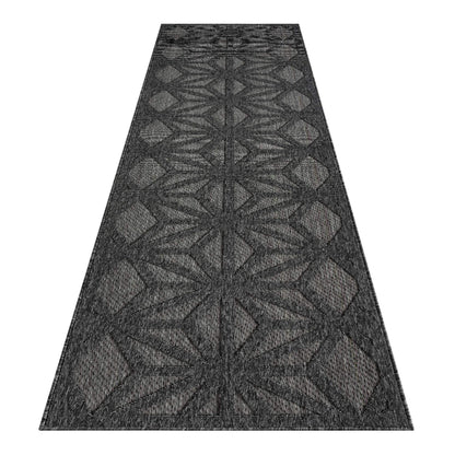 Outdoor Rugs 352 Dk Grey Hallway Runner Hallway Runner   