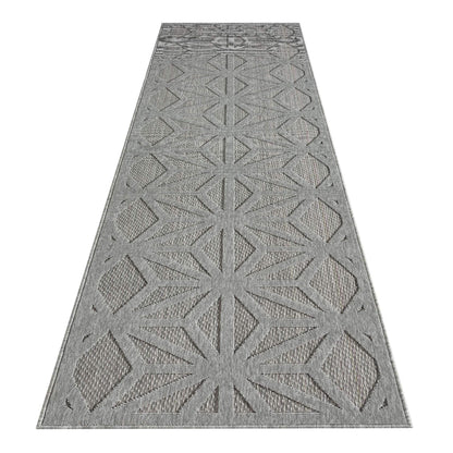 Outdoor Rugs 352 Grey Hallway Runner