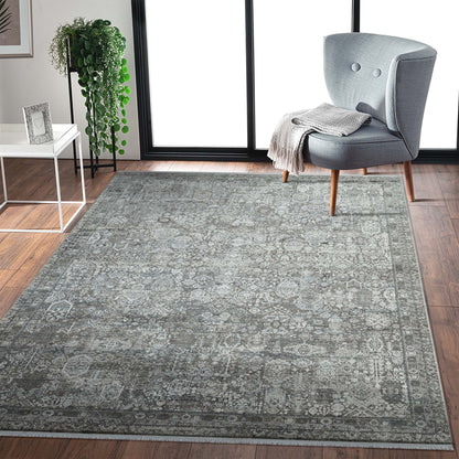 Luxurious Bosphorus 312 Grey Rectangle Rug   